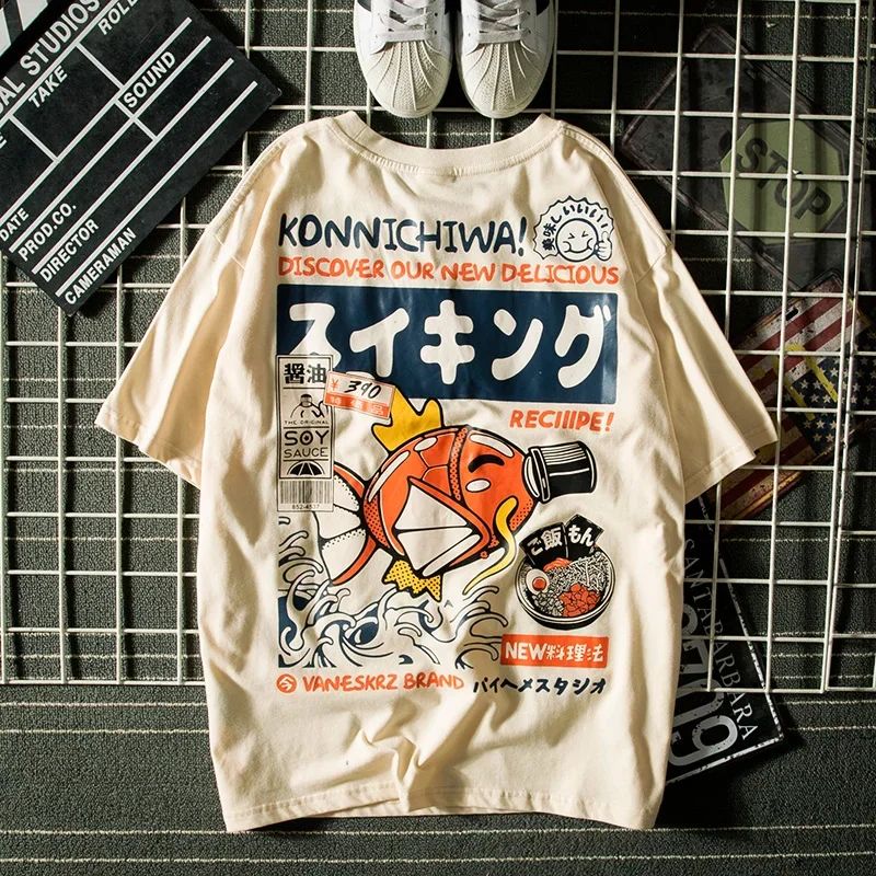 Japanese Lifestyle Brand - Летняя футболка в японском стиле Харадзюку